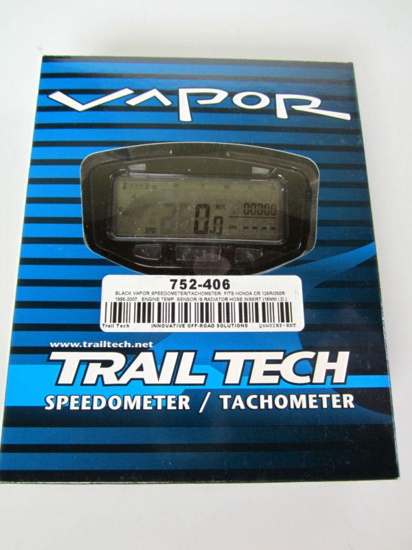 Vapor trail tech computer honda cr 250 cr250 95 97 99 00 02 03 04 05 06 07 black