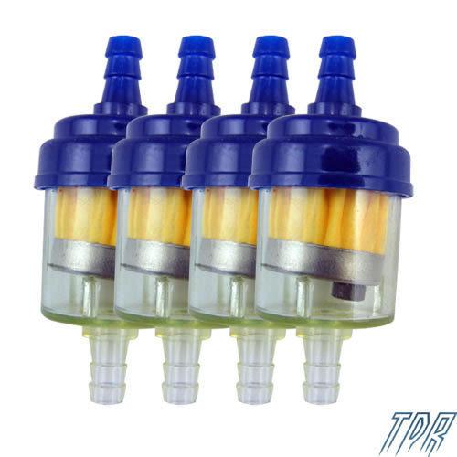 4pcs round plastic fuel filter for 50 70 90 110 125 140 150 160cc pit dirt bike