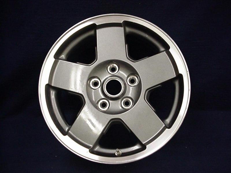 Jeep commander 06-10 17" 5 spoke gray/machined alloy / aluminum wheel - 1