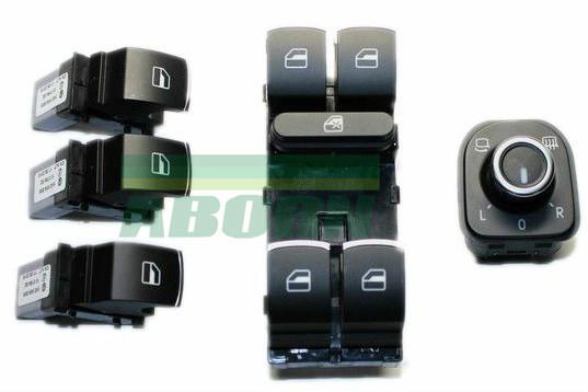 New chrome switch control for vw passat b6 cc golf jetta mk5 mk6  combo 5 pcs