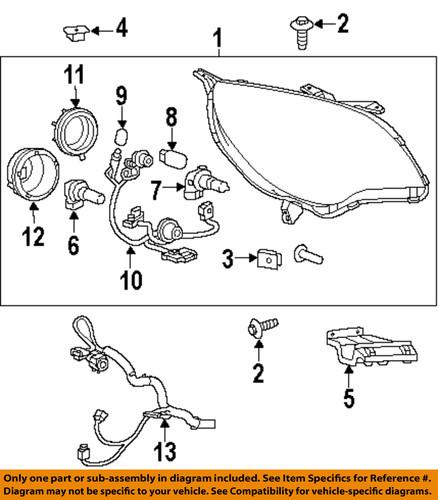 Gm oem 22915376 headlight bulb