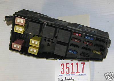 Chevy 93 lumina euro relay/fuse box/block fusebox 1993