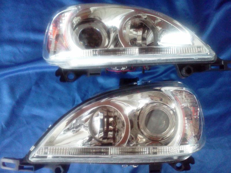 Mercedes-benz 1998-2001 class m projectors headlights with halo & ccfl