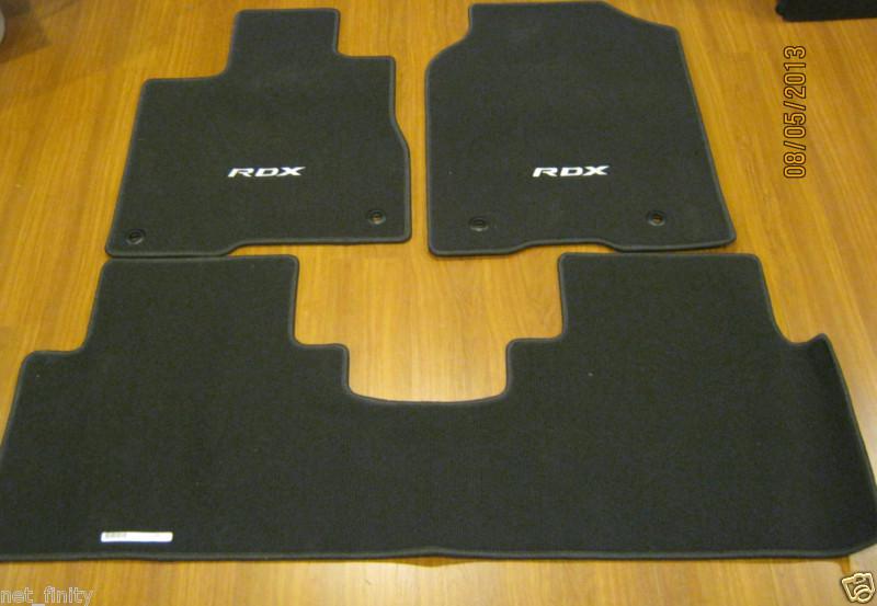 2013-2014 acura rdx genuine oem factory floor mat set black new 