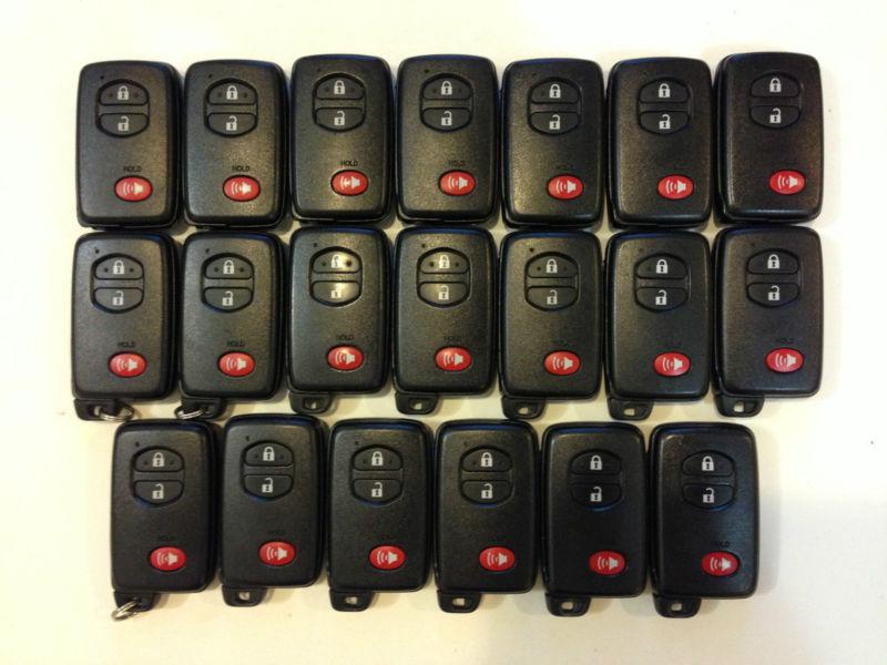 Hyq14acx lot of 20 toyota prius hybrid smart key less 10-12  remote oem keyless