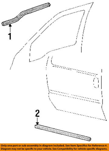 Ford oem f81z2521453aa front door-belt weather strip