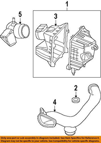 Ford oem 8l8z9b659b air intake-air inlet tube