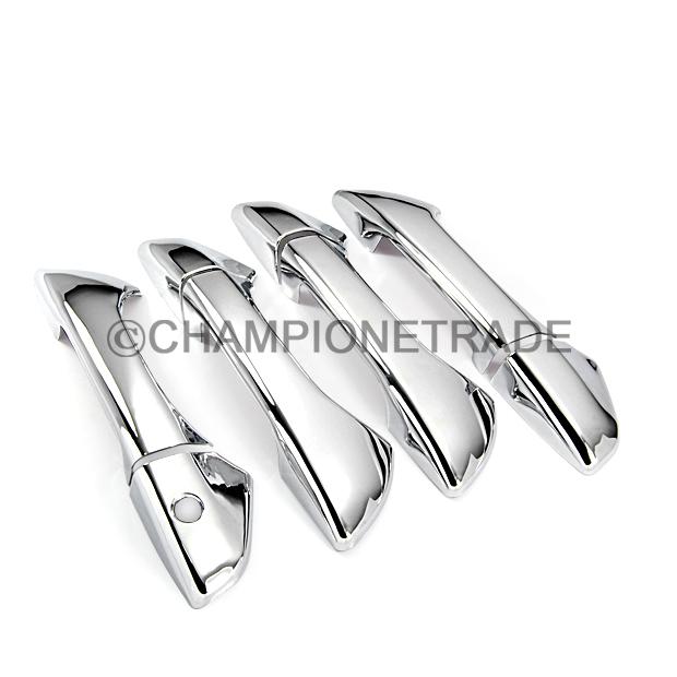 Triple chrome side door handle cover trims for honda accord 4dr sedan 2008 09 10