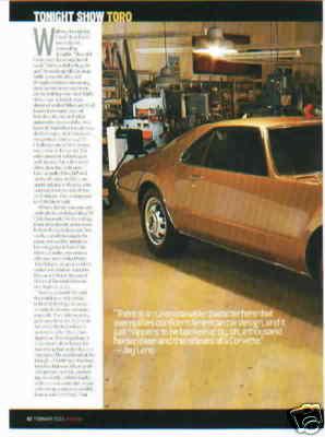 Jay leno 1,000 horse powered oldsmobile  toronado