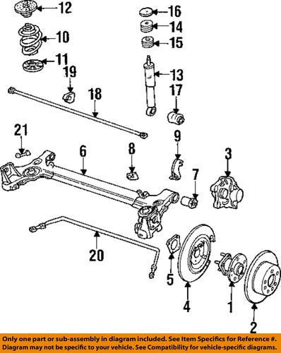 Saab oem 5391578 disc brake rotor/rear brake rotor/disc