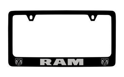 Dodge genuine license frame factory custom accessory for ram style 3