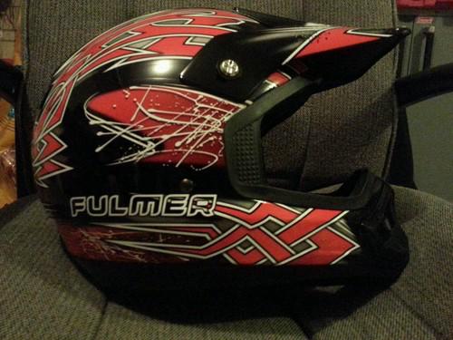 Fulmer maze red offroad helmet x large