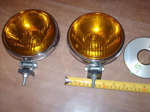 Vintage amber pair fog lights bmw e30 e10 e volvo fiat 2002 mercedes mbz mg gt 