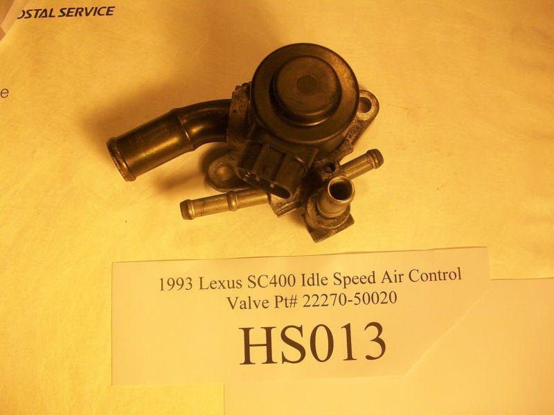 1993 lexus sc400 idle speed air control valve pt# 22270-50020  2227050020 #hs013