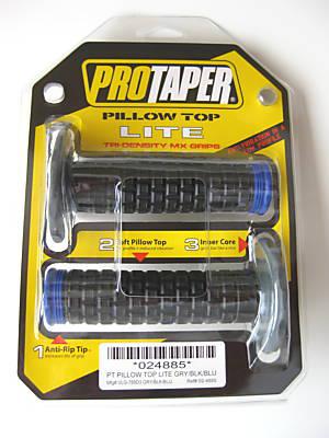 Pro taper pillow top lite mx grips black blue yz yzf wr wrf ttr 125 250 450 new