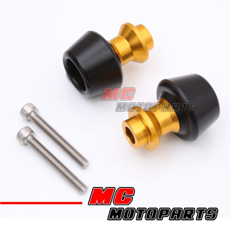 Gold cnc billet swingarm spools aprilia tuono v4r 1000 2011-2012