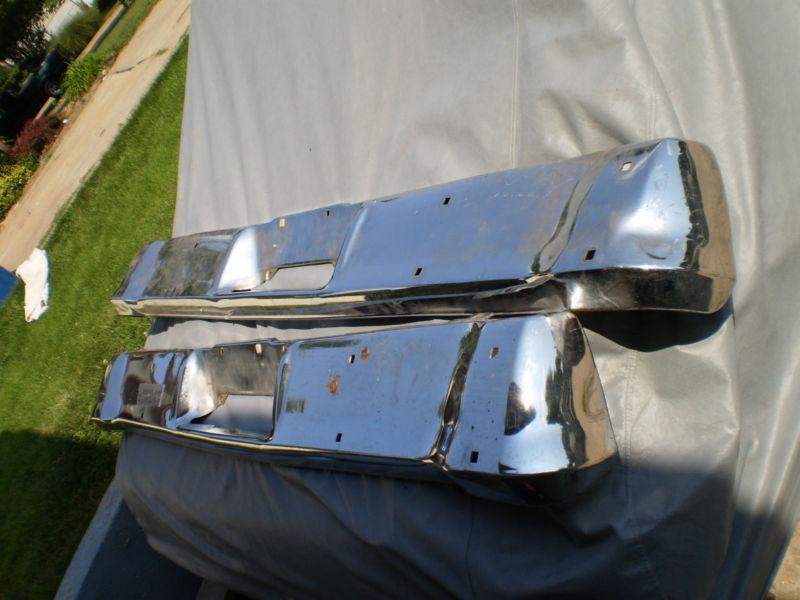 1966 67 chevrolet nova chevy ii ss rear bumper 66 67 chrome oem rare 