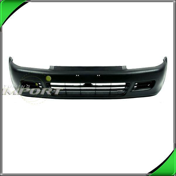 92-95 honda civic eg 2/3dr hatch front bumper cover raw black plastic non-primed