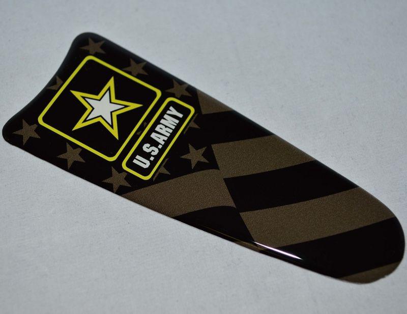 Cb intercom "army s flag" dash insert decal for 2003-2007 harley ultra classic