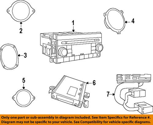 Mopar oem 5091197aa radio