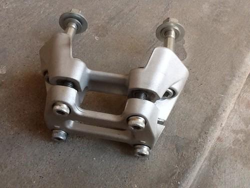 Ducati monster 696 upper and lower handle bar clamp