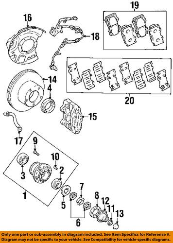 Toyota oem 8954360010 front abs wheel sensor/abs wheel speed sensor