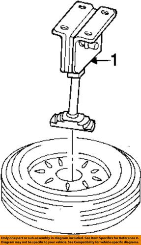 Dodge oem 52058707 spare tire carrier-winch