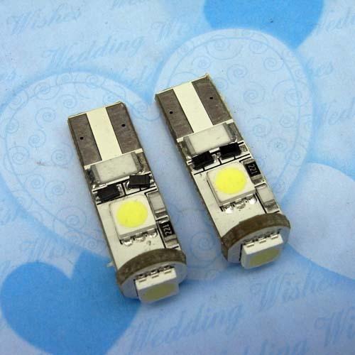 2x t10 white 3 smd led interior canbus lights no error