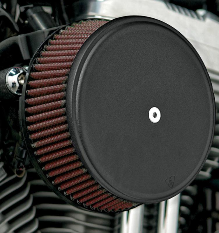 Arlen ness black big sucker air cleaner w/ cover 1999-2013 harley softail dyna