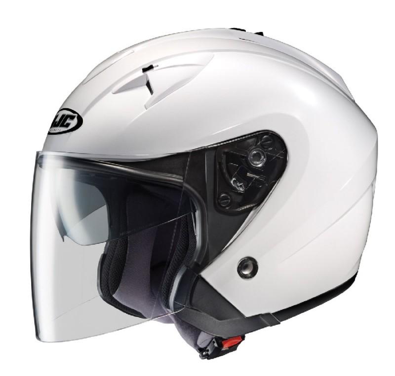 Hjc is-33 open face is33 white 2xl motorcycle helmet new 2xl xxl