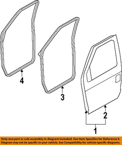 Ford oem 4c2z1520709ab front door-weather strip on body