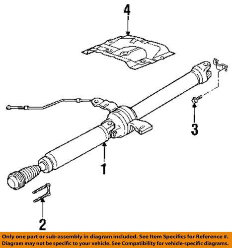 Ford oem 7l8z4r602b drive axles-drive shaft assembly