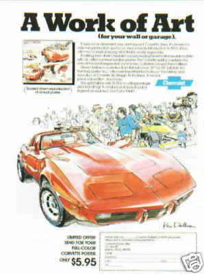 1979 corvette ***original. ad*** a work of art