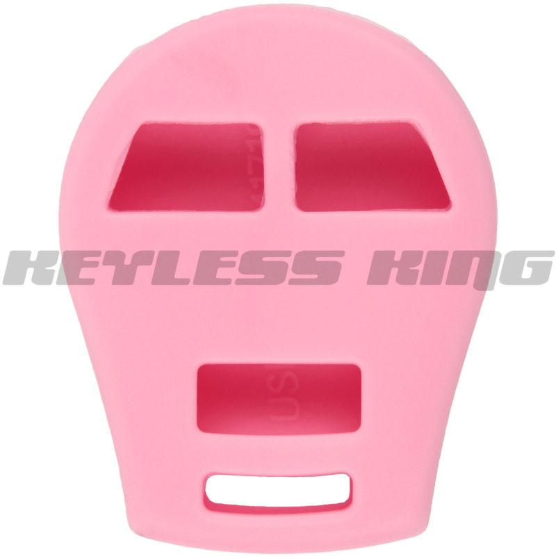 New pink keyless remote smart key fob clicker case skin jacket cover protector