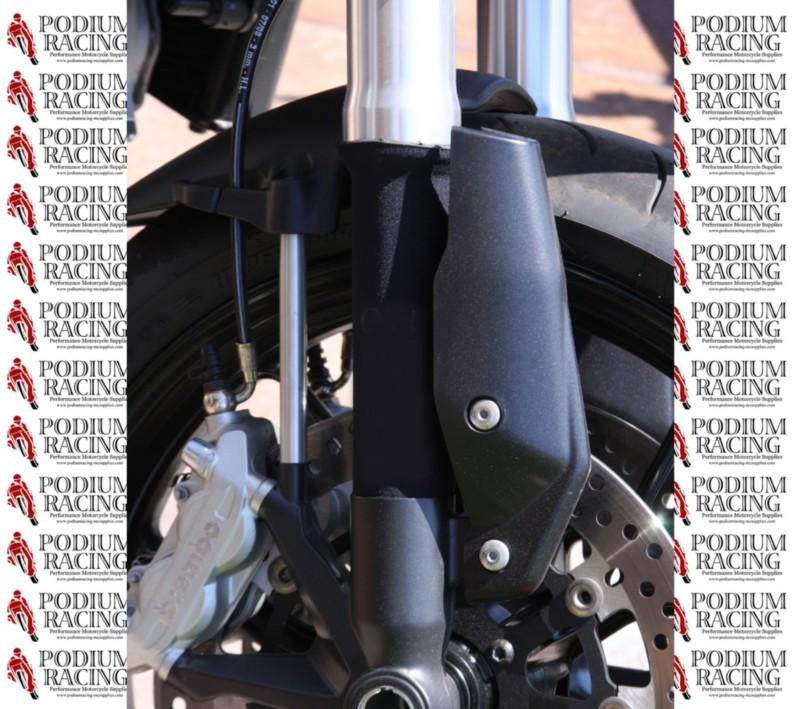 Fork protectors for ducati hypermotard - black