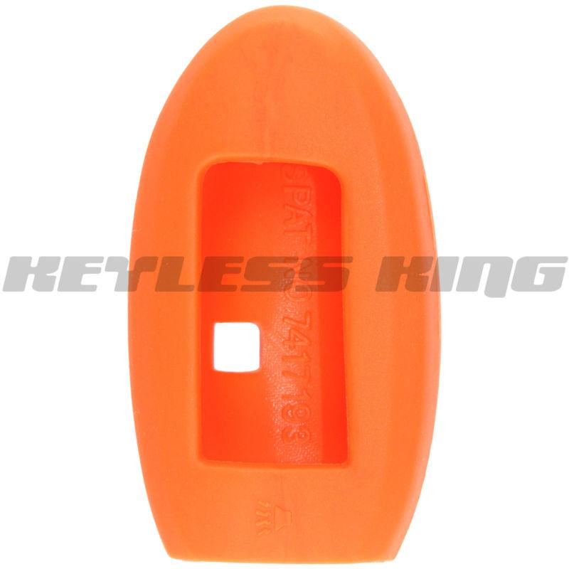 New orange keyless remote smart key fob clicker case skin jacket cover protector