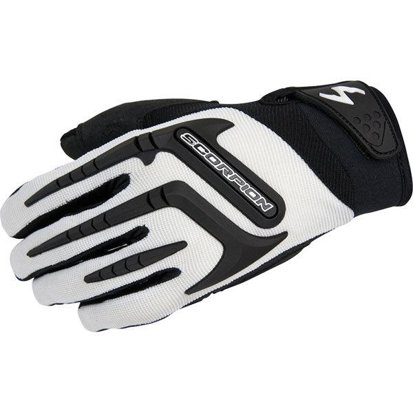 White l scorpion exo skrub gloves 2013 model