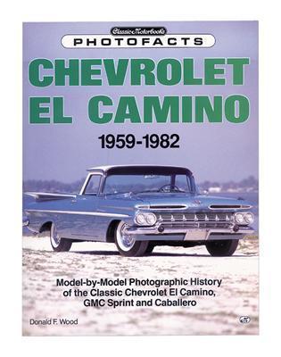 Original parts group 117372n book chevrolet el camino 1959-82 photofacts 80 pg