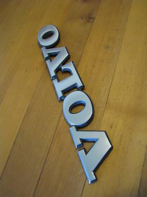 8.75" volvo metal rear emblem