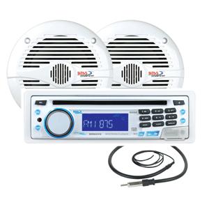 Brand new - boss audio mck637w.6 package w/mr637u receiver, mr60w speakers, mran