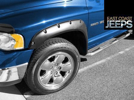 81630.40 rugged ridge all terrain fender flares, 02-05 ram 1500, 2500, & 3500