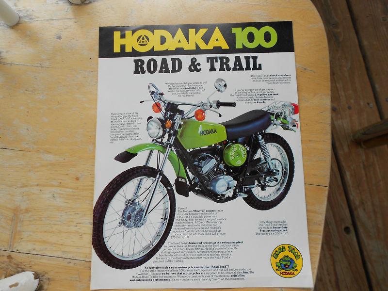 Hodaka 76/77 100 road toad bruchure