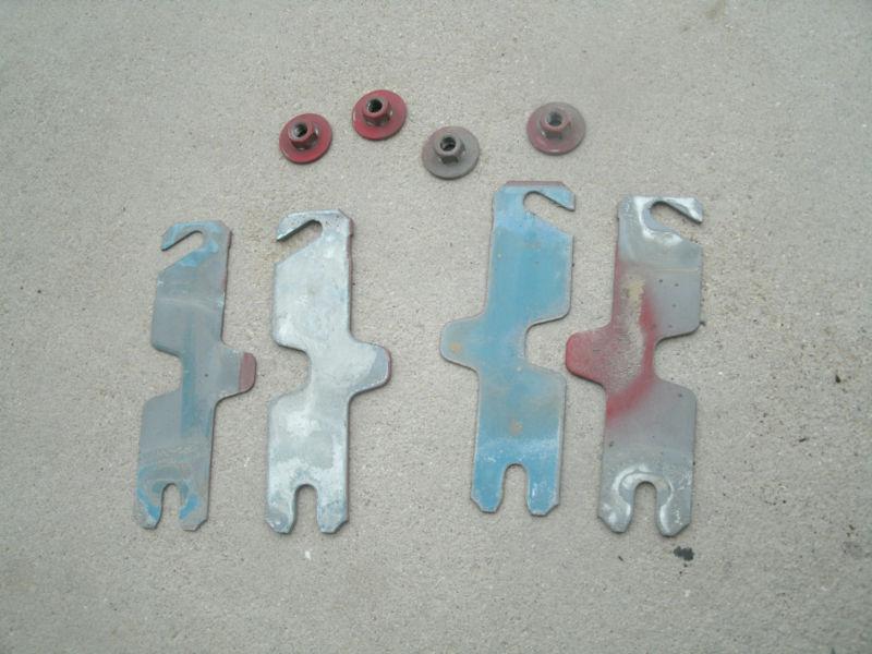 1982-1992 camaro l/h driver side upper front bumper frame bracket plates