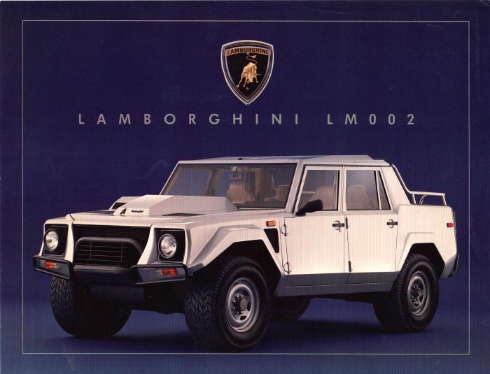 Lamborghini lm002 sales brochure