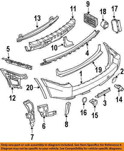 Bmw oem 51123400952 rear bumper-mount bracket