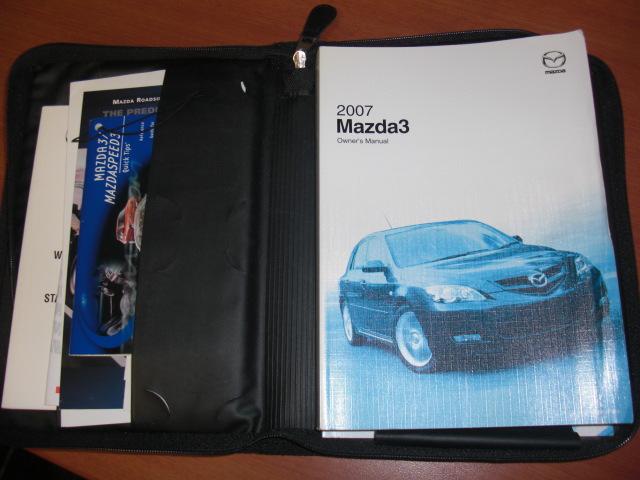 07 2007 mazda 3 owner owner's manual guide book