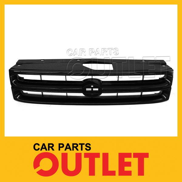 93 94 toyota tercel grille raw flat black grill plastic std le 1993-1994 2dr 4dr