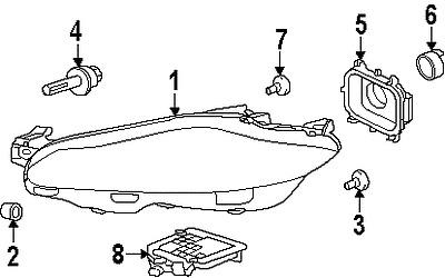 Jaguar c2d3183 genuine oem factory original composite assy