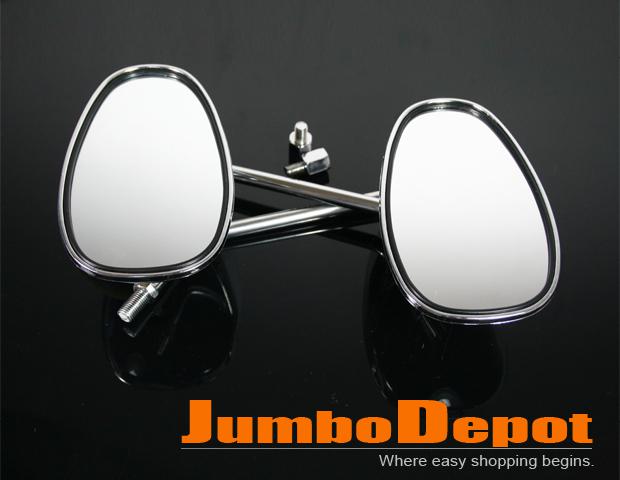 Motorcycle rearview rear view mirror kits set silver hot fits 10mm 8mm brand new