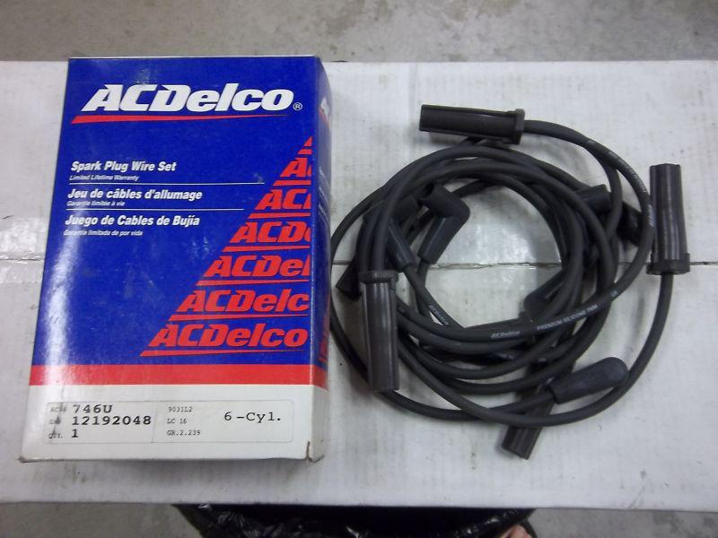  ac delco # 12192048 spark plug wire set pontiac buick oldsmobile 3.8 v6